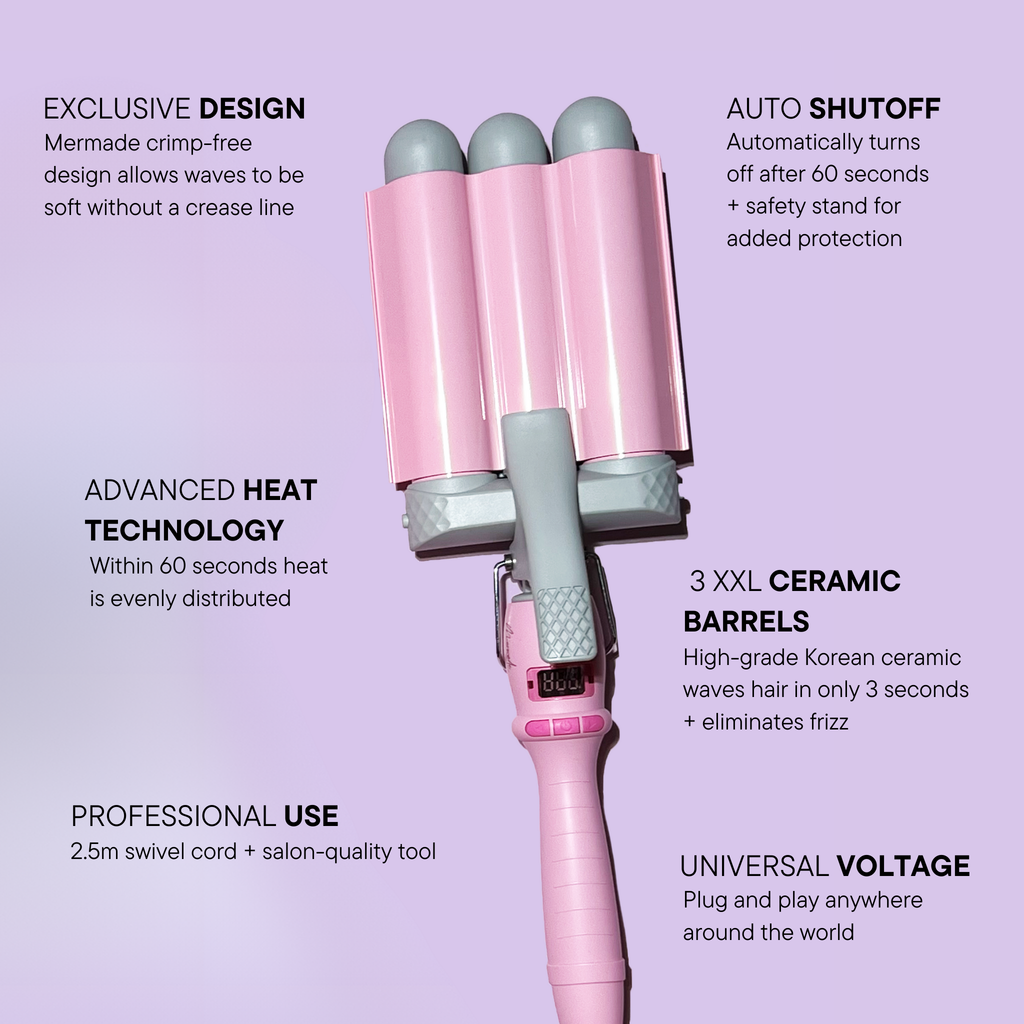 Glisca PRO Hair Waver - Pink