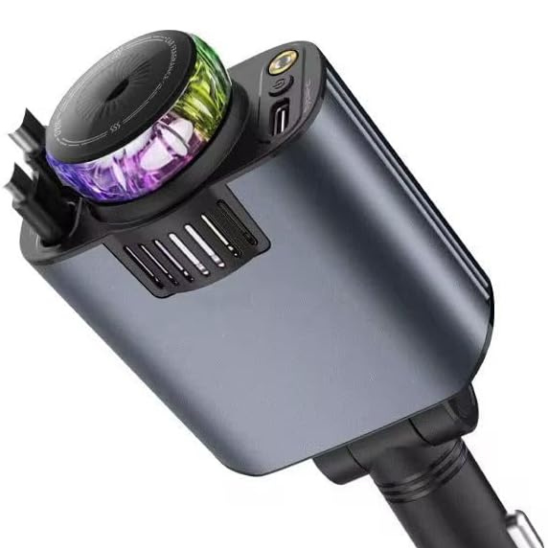 5-in-1 Starlight Car Charger with Aromatherapy Diffuser & Fast Charging