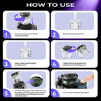 5-in-1 Starlight Car Charger with Aromatherapy Diffuser & Fast Charging