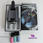 5-in-1 Starlight Car Charger with Aromatherapy Diffuser & Fast Charging