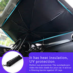 Foldable Car Windshield Sunshade Umbrella – UV Protection & Heat Reflective Front Window Cover