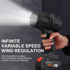 Cordless Turbo Jet Blower – 48V High-Speed Electric Air Duster with 2 Batteries