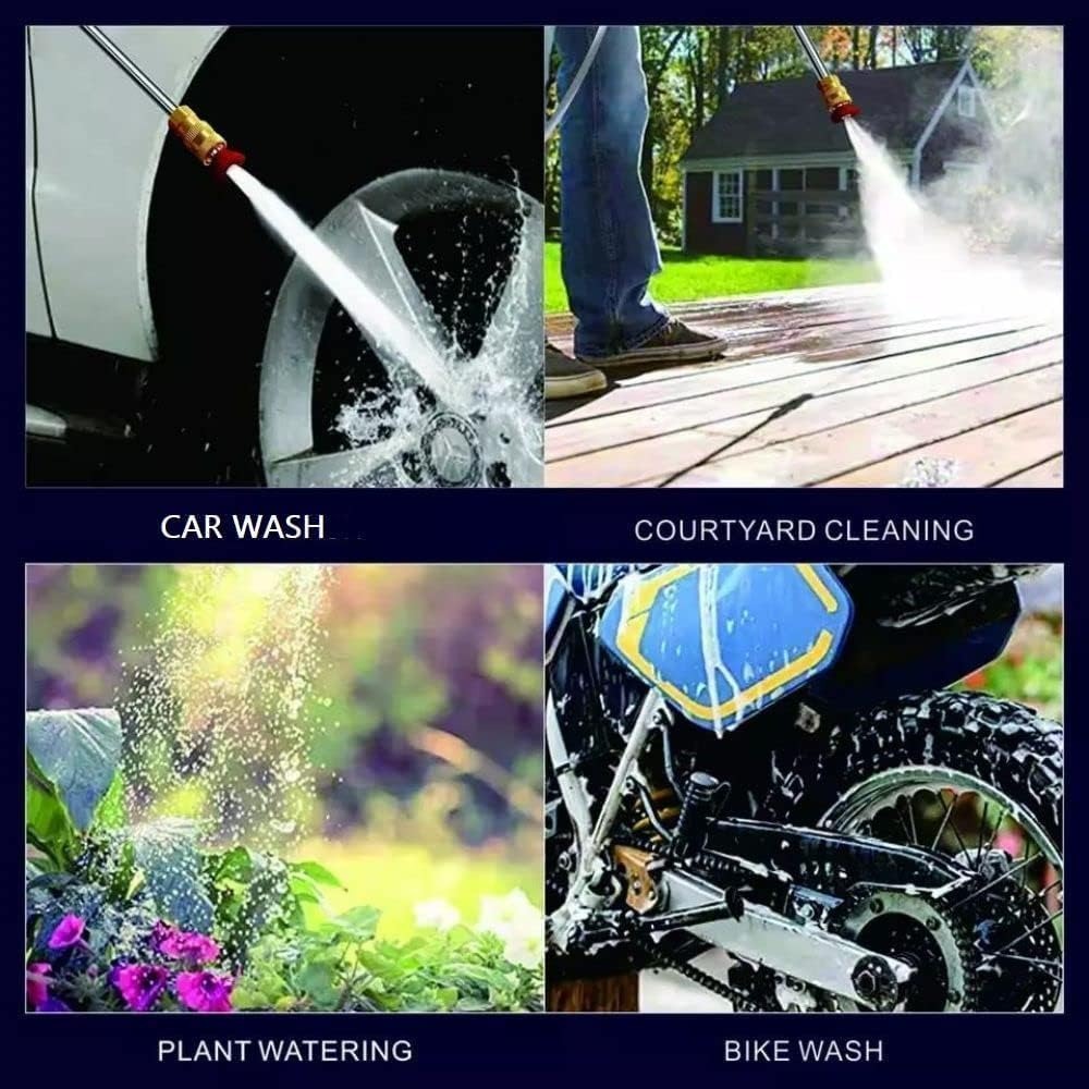 Cordless High Pressure Washer Gun | Double 48V Battery | Portable Car, Home Cleaning Machine