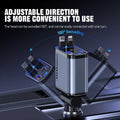 66W Retractable Fast Car Charger – 4-in-1 Multi-Device Charging Adapter