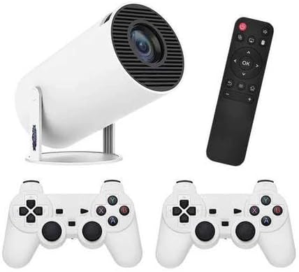 MiniBeam Pro™ Smart HD Wireless Projector with Dual Controllers | 720P HD | 180° Rotation | WiFi Home Theater